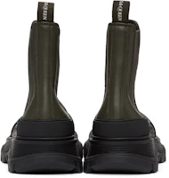 Purchase Alexander McQueen Leather Chelsea Boot 'Black Green' 634617WHZ613085