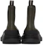 Purchase Alexander McQueen Leren Chelsea Boot ''Zwart Groen'' 634617WHZ613085