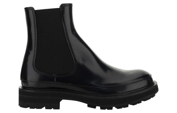 Order Botas Chelsea de Cuero Alexander McQueen 'Slip-On Negras'. 736511WIC6G1000