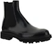 Lookbook Botas Chelsea de Cuero Alexander McQueen 'Slip-On Negras'. 736511WIC6G1000