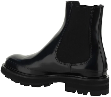 Botas Chelsea de Cuero Alexander McQueen 'Slip-On Negras'. 736511WIC6G1000 Shop Botas Chelsea de Cuero Alexander McQueen 'Slip-On Negras'. 736511WIC6G1000