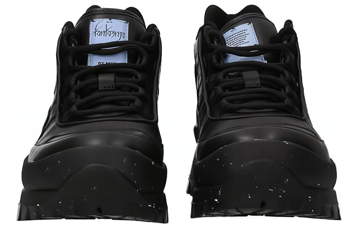 Shop 알렉산더 맥퀸 블랙 가죽 앵클부츠 652432R27321000