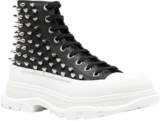 Alexander McQueen Leather Fashion Lace-Up Boots 'Black White' 705809WHZ631320 Order Alexander McQueen Leather Fashion Lace-Up Boots 'Black White' 705809WHZ631320