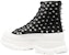 But Alexander McQueen Kasut Bertali Kulit Fesyen 'Hitam Putih' 705809WHZ631320