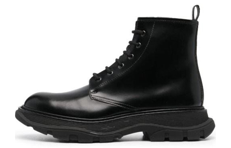 Buy Alexander McQueen Kasut Kulit Fesyen Martin 'Hitam' 604250WHZ801000