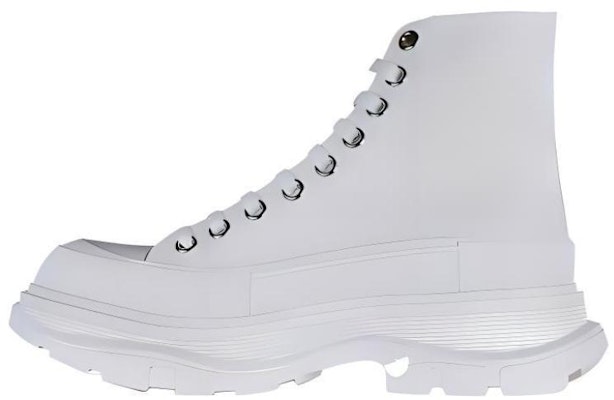 Alexander McQueen Leather High-Top 'White' 6004254W4L329000 Lookbook Alexander McQueen Leather High-Top 'White' 6004254W4L329000