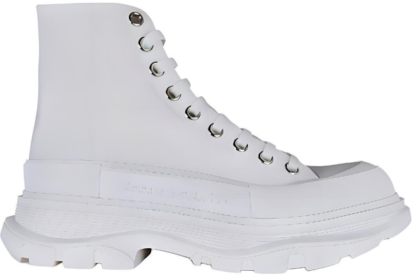 Alexander McQueen Leather High-Top 'White' 6004254W4L329000 Shop Alexander McQueen Leather High-Top 'White' 6004254W4L329000