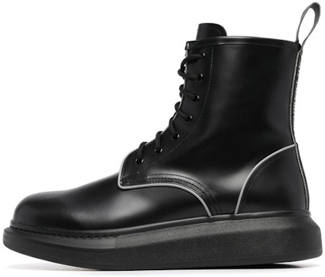 Alexander McQueen Leather Lace-Up Ankle Boot 'Black Fashion' 682487WIB521081 Buy Alexander McQueen Leather Lace-Up Ankle Boot 'Black Fashion' 682487WIB521081