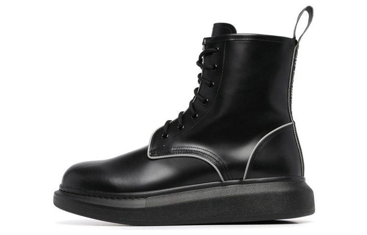 Alexander McQueen Leather Lace-Up Ankle Boot 'Black Fashion' 682487WIB521081