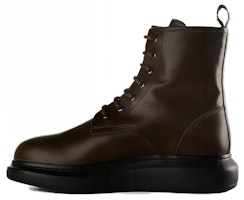 Alexander McQueen Leather Lace-Up Ankle Boots 'Green' 604235WHXE23738 Alexander McQueen Leather Lace-Up Ankle Boots 'Green' 604235WHXE23738