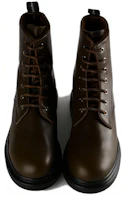 Purchase Alexander McQueen Leather Lace-Up Ankle Boots 'Green' 604235WHXE23738