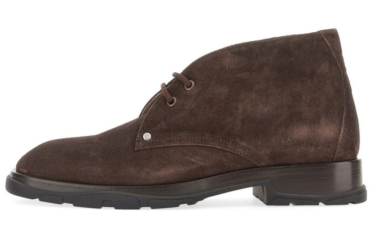 Alexander McQueen Leather Lace-Up Boot 'Brown Fashion' 728255WIA5N2118