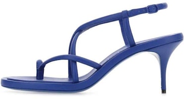Alexander McQueen Leather Lace-Up Heeled Sandals 'Blue' 666653WHW264425 Alexander McQueen Leather Lace-Up Heeled Sandals 'Blue' 666653WHW264425