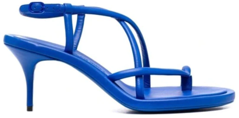 Alexander McQueen Leather Lace-Up Heeled Sandals 'Blue' 666653WHW264425 Order Alexander McQueen Leather Lace-Up Heeled Sandals 'Blue' 666653WHW264425
