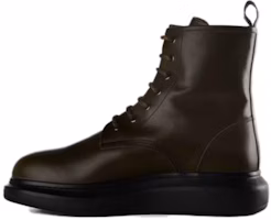 Alexander McQueen Leather Lace-Up Ankle Boots 'Green' 604235WHXE23738 Alexander McQueen Leather Lace-Up Ankle Boots 'Green' 604235WHXE23738