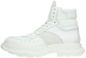 Alexander McQueen Leather Lace-Up Martin Boots 'Beige' 627221WHRH69071 Alexander McQueen Leather Lace-Up Martin Boots 'Beige' 627221WHRH69071