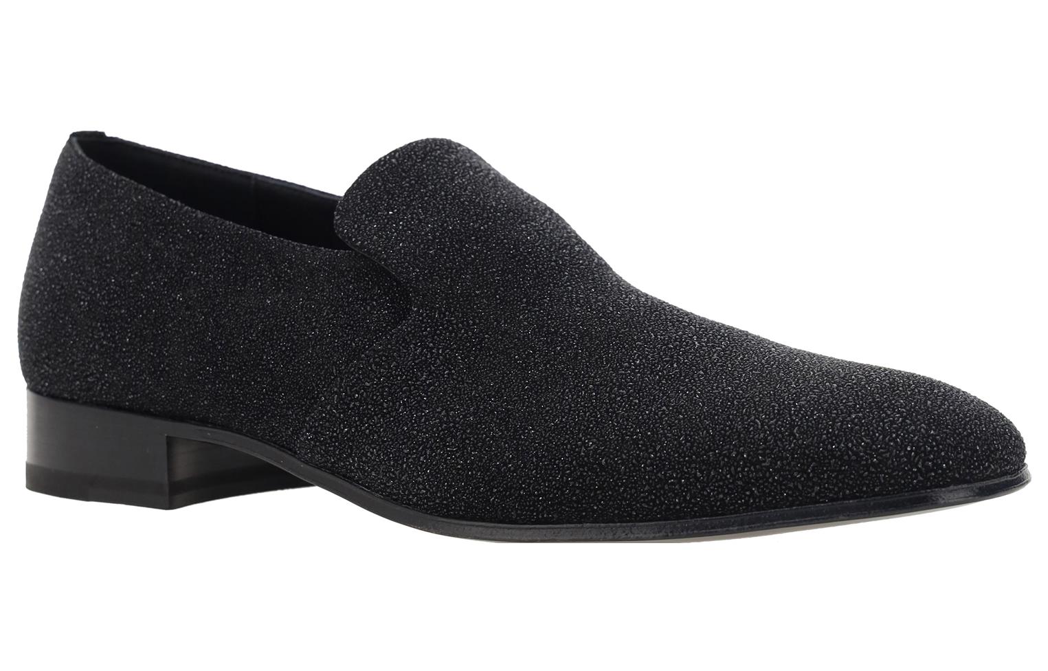 Shop Alexander McQueen Kasut Loafer Kulit 'Hujung Bulat Hitam' 758984WHW501000