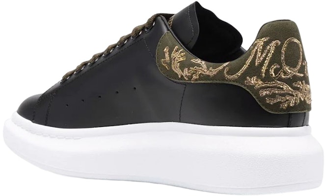 Alexander McQueen Leather Low-Top 'Black' 688524WIBN11516 Shop Alexander McQueen Leather Low-Top 'Black' 688524WIBN11516