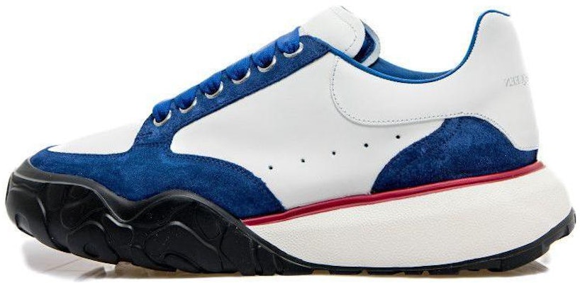 Alexander McQueen Leather Low-top 'White Blue' 705117WID6I8827 Buy Alexander McQueen Leather Low-top 'White Blue' 705117WID6I8827