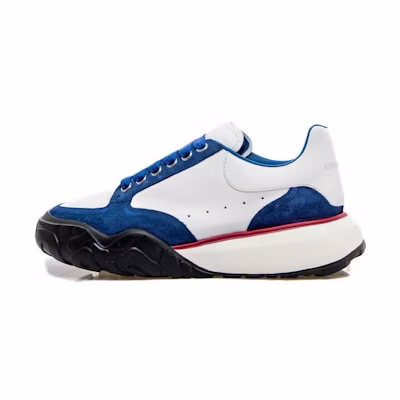 Alexander McQueen Leather Low-top 'White Blue'
