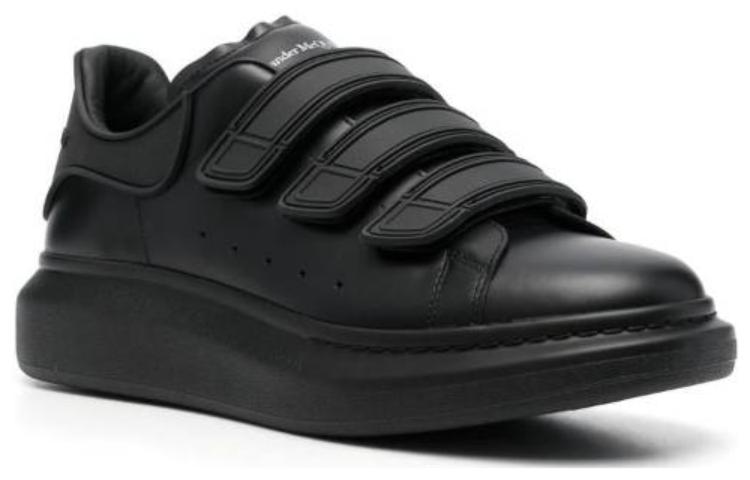 Lookbook アレキサンダー・マックイーン 黒革スニーカー 750337WIDJK1000