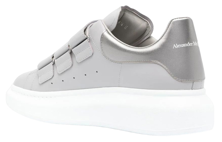 Shop Alexander McQueen Leather Low 'Moda Gris' 712135WICGEGREY
