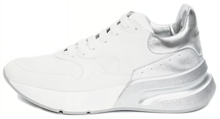Alexander McQueen Leather Low 'White Silver' 552046WHT9G9071 Buy Alexander McQueen Leather Low 'White Silver' 552046WHT9G9071