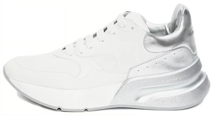 Alexander McQueen Leather Low 'White Silver' 552046WHT9G9071 Buy Alexander McQueen Leather Low 'White Silver' 552046WHT9G9071