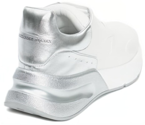 Alexander McQueen Leather Low 'White Silver' 552046WHT9G9071 Shop Alexander McQueen Leather Low 'White Silver' 552046WHT9G9071