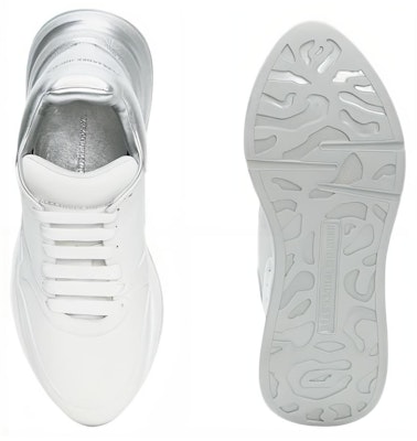 Alexander McQueen Leather Low 'White Silver' 552046WHT9G9071 Purchase Alexander McQueen Leather Low 'White Silver' 552046WHT9G9071