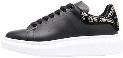 Alexander McQueen Leather Low Top 'Black Fashion' 683674WIB931081 Alexander McQueen Leather Low Top 'Black Fashion' 683674WIB931081