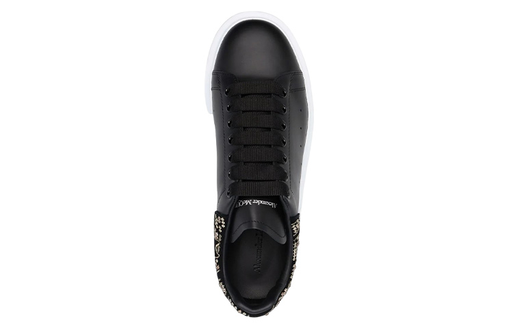 Lookbook Alexander McQueen Zapatillas de Cuero Bajas 'Moda Negra' 683674WIB931081