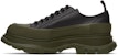 Alexander McQueen Leather Low Top 'Black Green' 627225WHZ621447