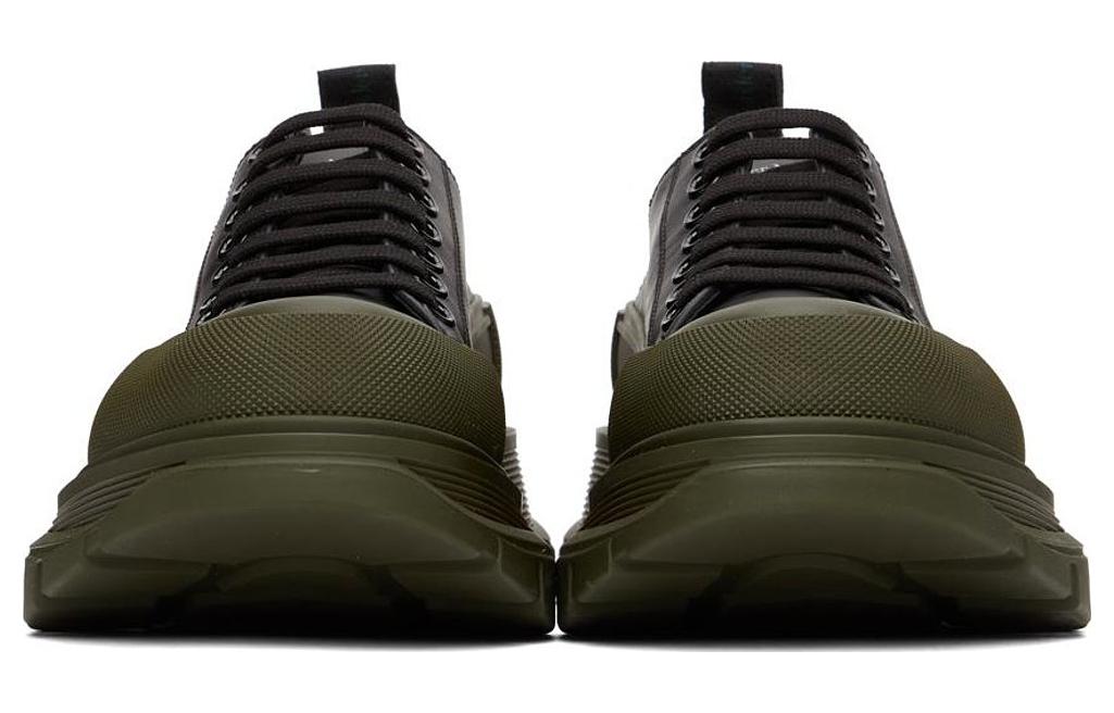 Lookbook 알렉산더 맥퀸 블랙그린 로우탑 스니커즈 627225WHZ621447