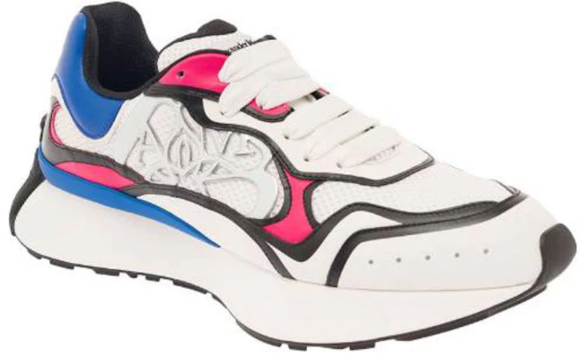 Alexander McQueen Leren Low Top ''Comfort Veelzijdig Wit Blauw'' 750331W4WN48841 Lookbook Alexander McQueen Leren Low Top ''Comfort Veelzijdig Wit Blauw'' 750331W4WN48841