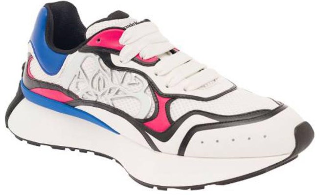 Alexander McQueen Leather Low Top 'Comfort Versatile White Blue' 750331W4WN48841 Lookbook Alexander McQueen Leather Low Top 'Comfort Versatile White Blue' 750331W4WN48841