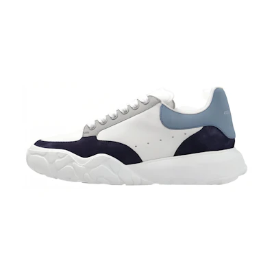 Alexander McQueen Leather Low Top 'Grey White'