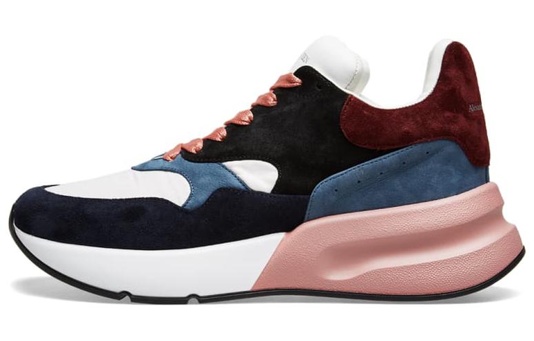 Alexander McQueen Leather Low Top 'Pink Black' 553683WHBGD8489