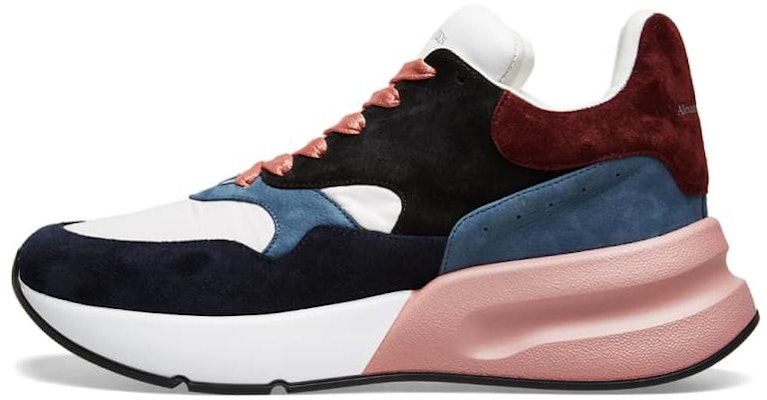 Alexander McQueen Leather Low Top 'Pink Black' 553683WHBGD8489 Buy Alexander McQueen Leather Low Top 'Pink Black' 553683WHBGD8489