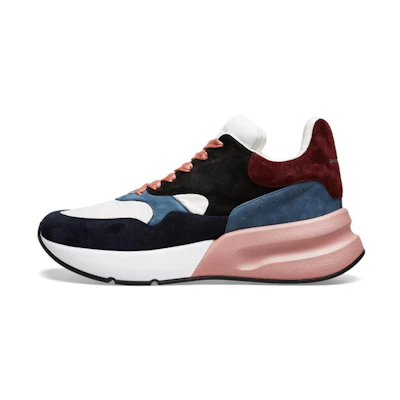 Alexander McQueen Leather Low Top 'Pink Black'