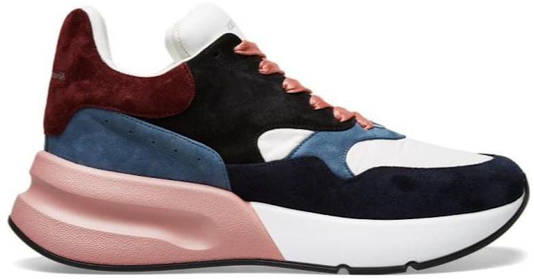 Alexander McQueen Leather Low Top 'Pink Black' 553683WHBGD8489 Order Alexander McQueen Leather Low Top 'Pink Black' 553683WHBGD8489