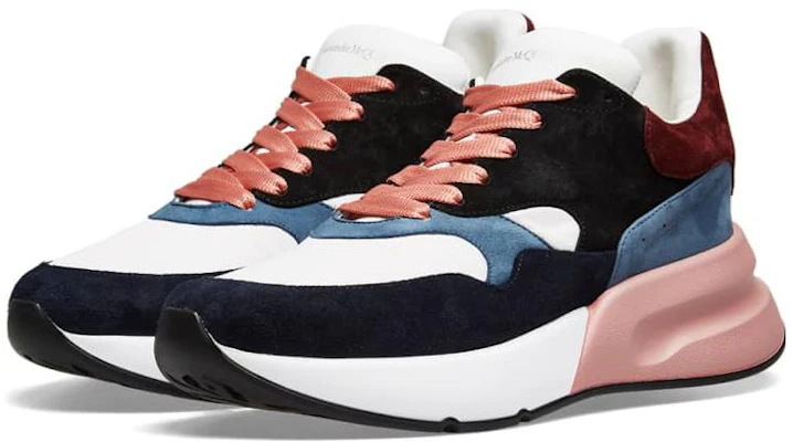 Alexander McQueen Leather Low Top 'Pink Black' 553683WHBGD8489 Lookbook Alexander McQueen Leather Low Top 'Pink Black' 553683WHBGD8489