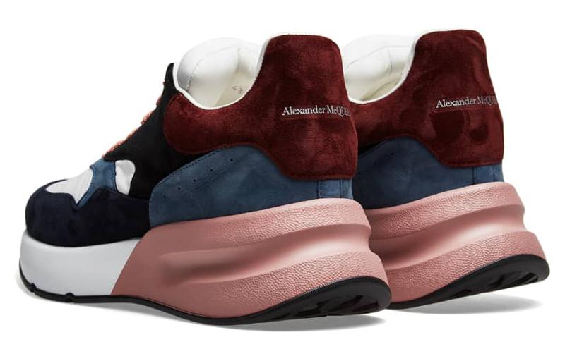 Shop Alexander McQueen Leather Low Top 'Pink Black' 553683WHBGD8489