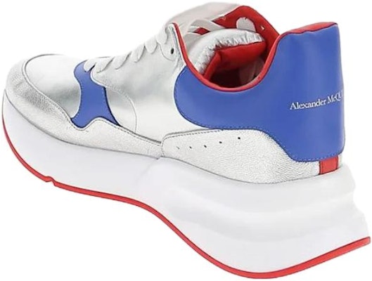 Alexander McQueen Leather Low Top 'Silver Red' 552042WHUD18491 Shop Alexander McQueen Leather Low Top 'Silver Red' 552042WHUD18491
