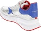 Shop Alexander McQueen Leather Low Top 'Silver Red' 552042WHUD18491