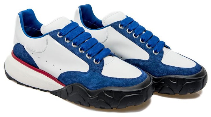 Alexander McQueen Kulit Rendah 'Putih Biru' 705117WID6I8827 Order Alexander McQueen Kulit Rendah 'Putih Biru' 705117WID6I8827
