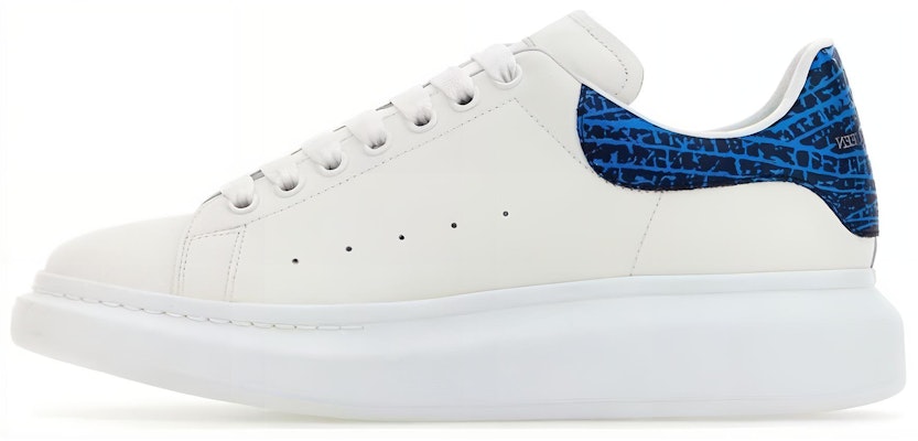Alexander McQueen Leather Low Top 'White Blue' 777220WIE9N8756 Buy Alexander McQueen Leather Low Top 'White Blue' 777220WIE9N8756