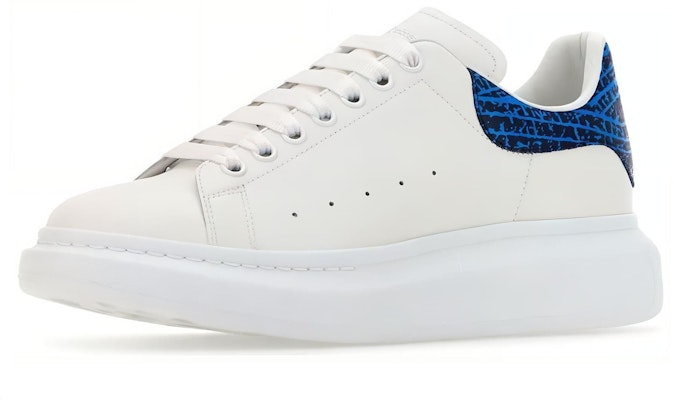 Alexander McQueen Leather Low Top 'White Blue' 777220WIE9N8756 Lookbook Alexander McQueen Leather Low Top 'White Blue' 777220WIE9N8756