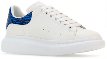 Alexander McQueen Zapatillas de Cuero Bajas 'Blanco Azul' 777220WIE9N8756 Shop Alexander McQueen Zapatillas de Cuero Bajas 'Blanco Azul' 777220WIE9N8756