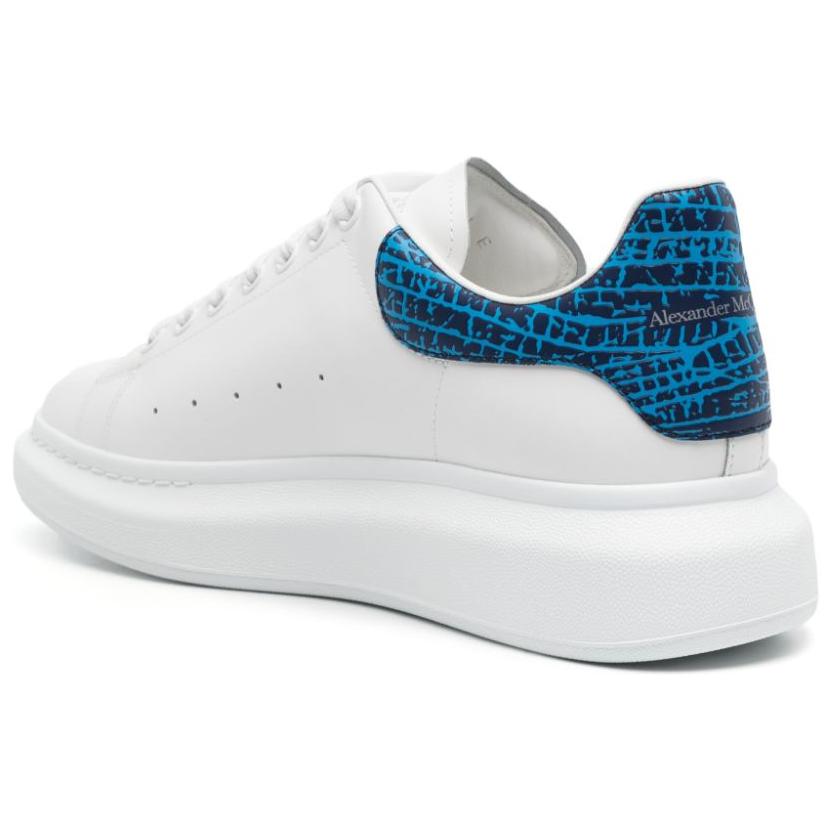 Details for 알렉산더 맥퀸 화이트 블루 가죽 로우탑 777220WIE9N8756